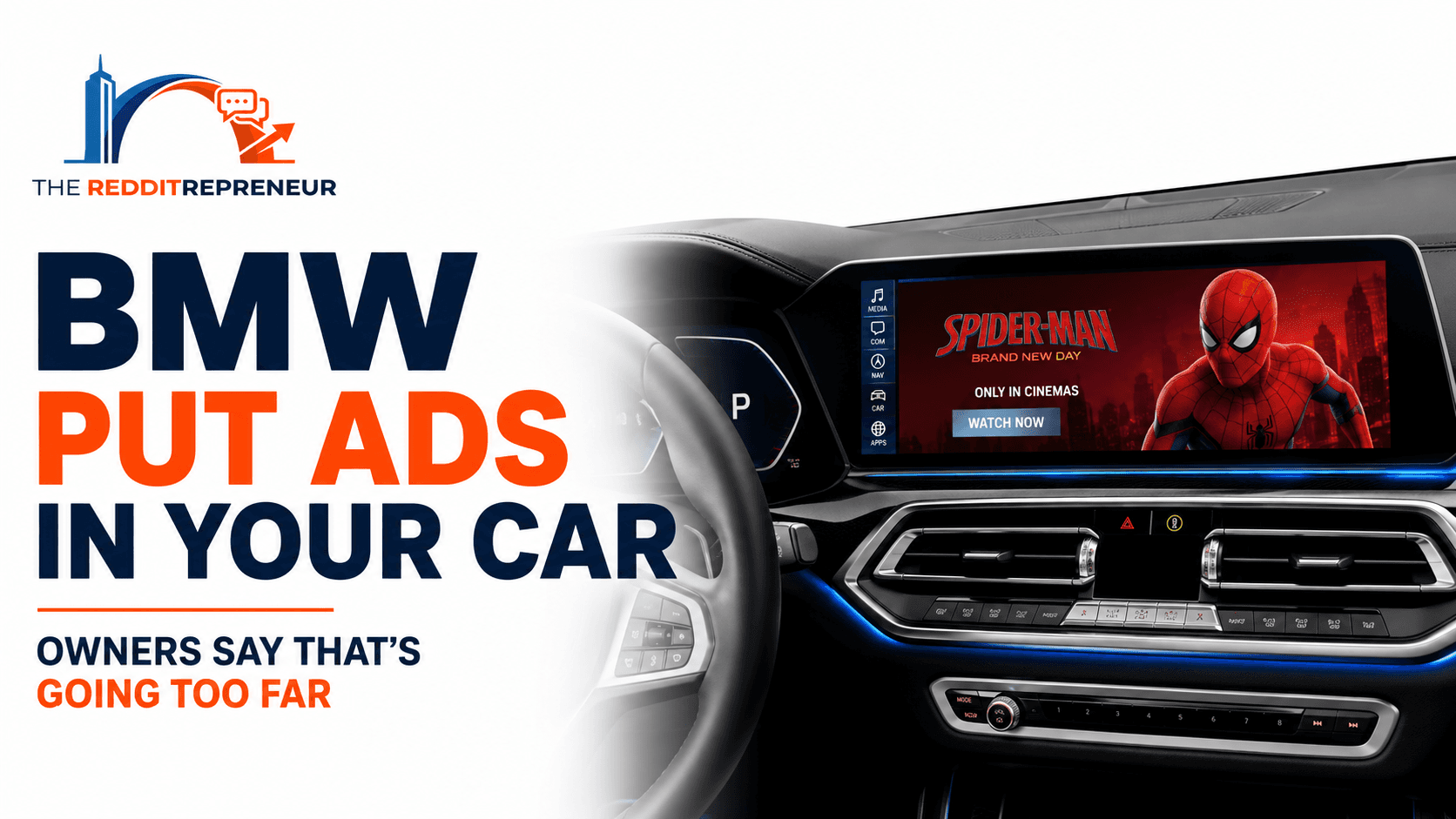 BMW put ads in your car
