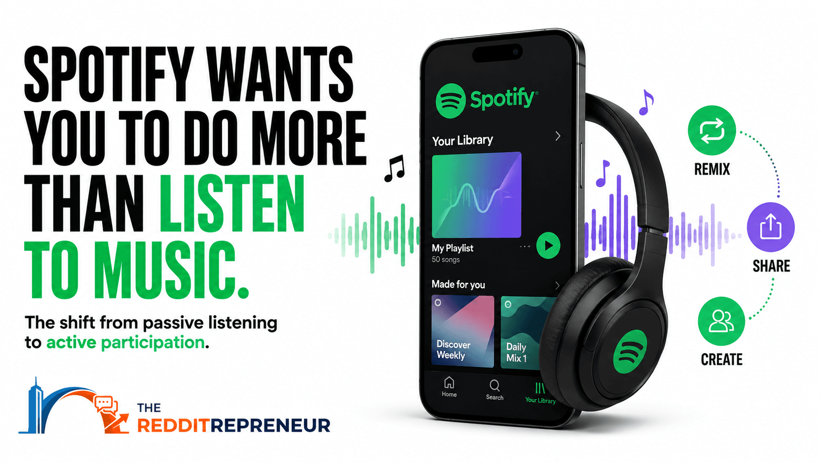 Spotify Wants You To Do More Than Listen To Music
