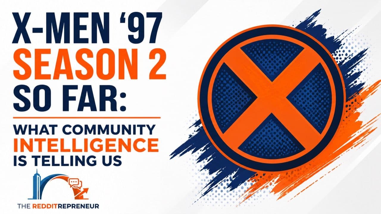 X-Men '97 Season 2 Community Intelligence cover graphic with an orange and navy X-Men emblem